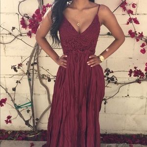 windsor lace maxi dress